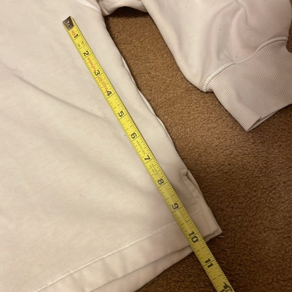 Old Navy White Crème Fleece Hoodie - Picture 8 of 9